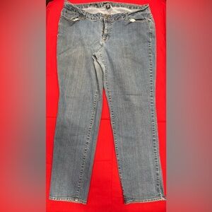 a.n.a Women's Blue Skinny Jeans Size 20W